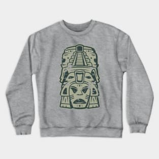 Aztec mask face #2 Crewneck Sweatshirt